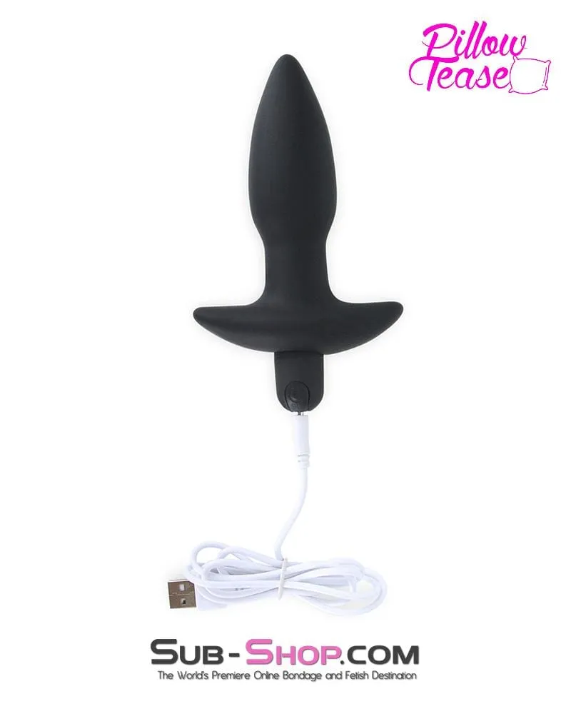 0421E      10 Function Waterproof Silicone Rechargeable Anal Plug