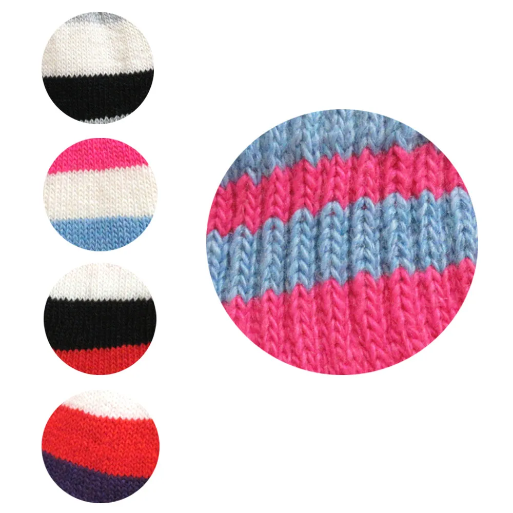 12 Pairs Unisex Gloves Winter Knit Cold Weather Snow Warm One Size Thermal Gift