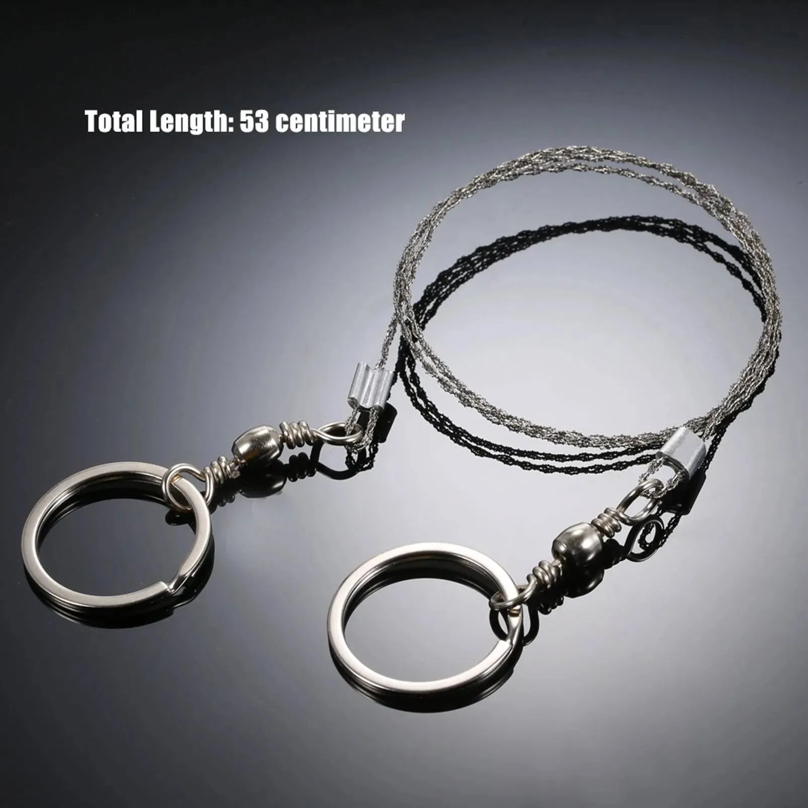 1pcs High Quality Stainless Wire Saw Emergency Travel Kit Camp Hike Scroll Outdoor Survive Silver Tool Hunt Flint Cut Equipment