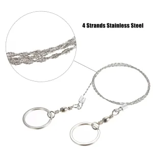 1pcs High Quality Stainless Wire Saw Emergency Travel Kit Camp Hike Scroll Outdoor Survive Silver Tool Hunt Flint Cut Equipment