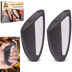 2 X Electric Handwarmers Hand Warmers Pocket Battery Power Portable Instant Heat