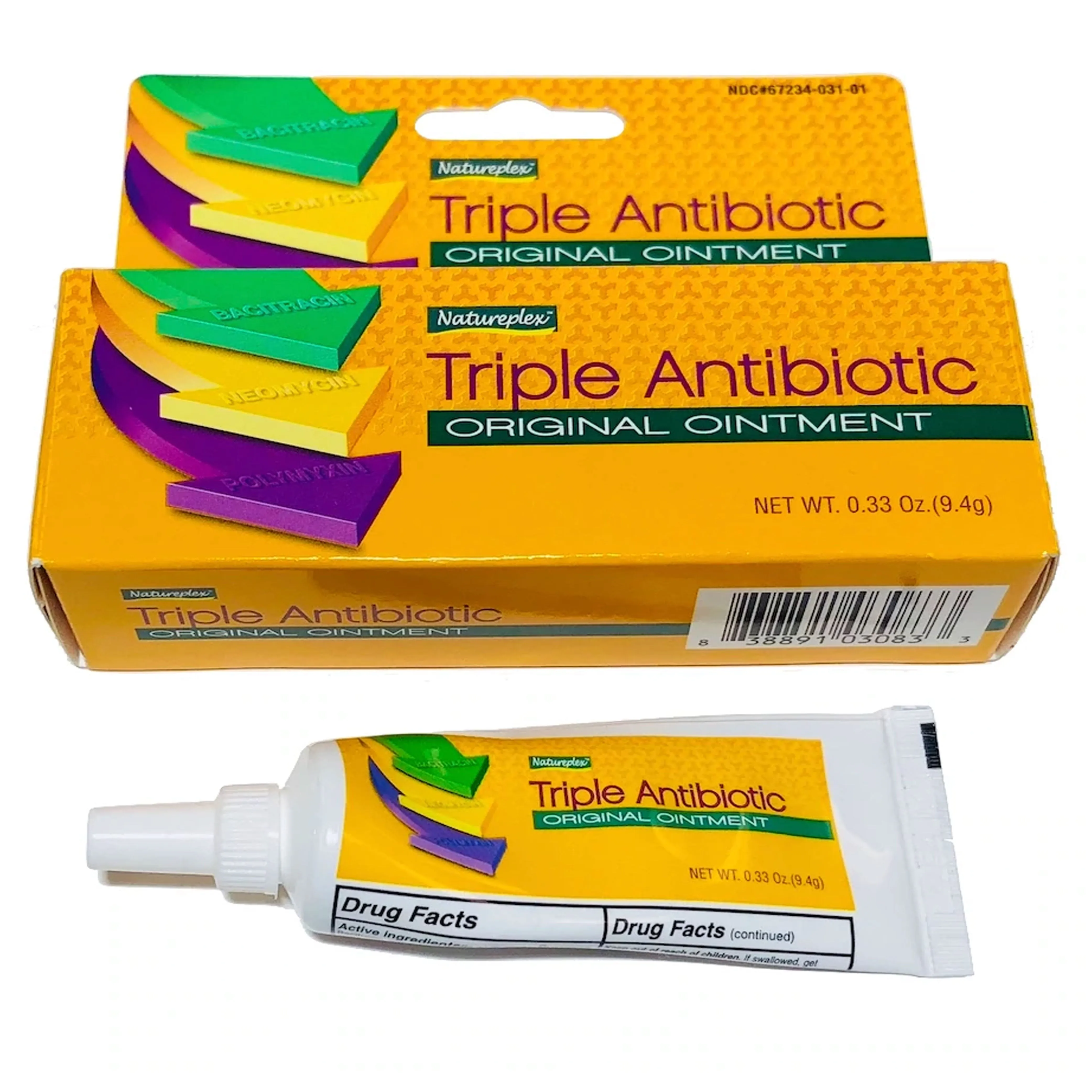 6 Pc Triple Antibiotic Ointment 0.33oz Bacitracin Zinc Pain Relief First Aid
