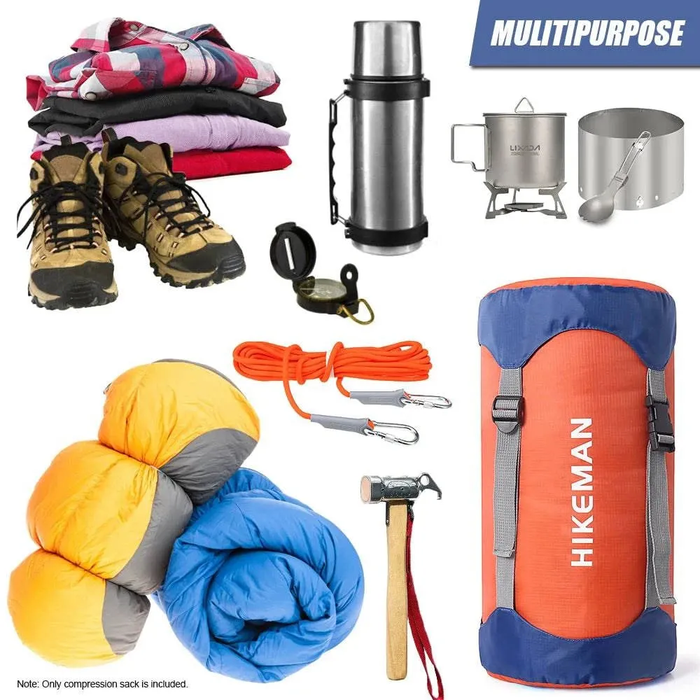 6L/15L/25L Sleeping Bag Stuff Sack Waterproof Ultralight Outdoor Storage Bag for Camping Hiking Backpacking