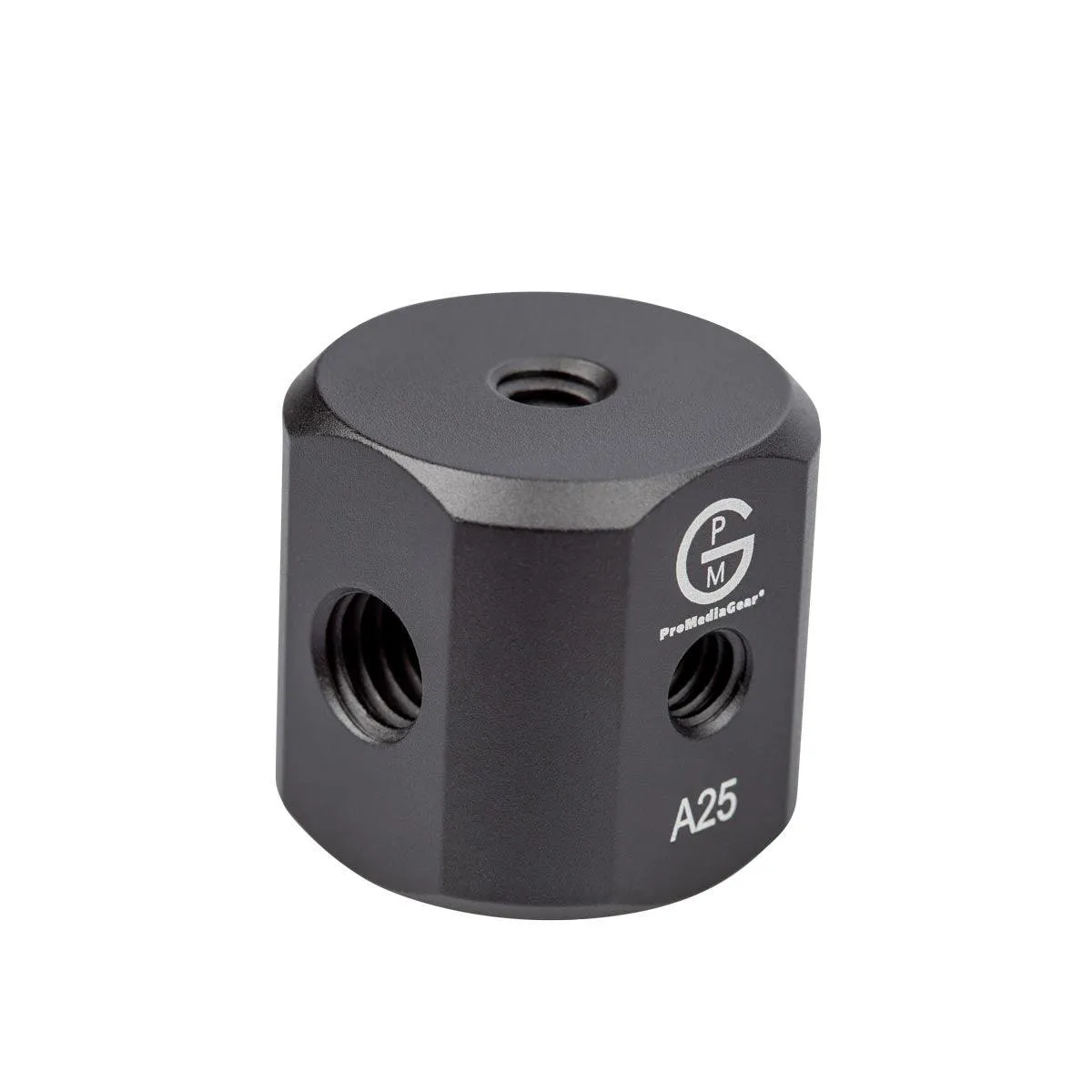 A25 Female 1/4"-20 and 3/8"-16 Cube Connector convert Male Threads to Female