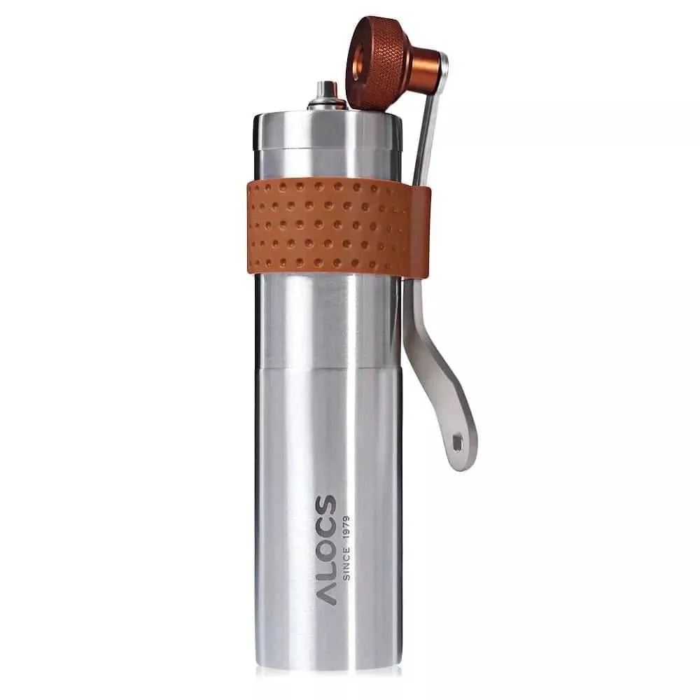 ALOCS  CW-K17 Portable Hand Crank Travel Manual Coffee Grinder Maker Conical Burr Mill With Adjustable Setting Outdoor Camping