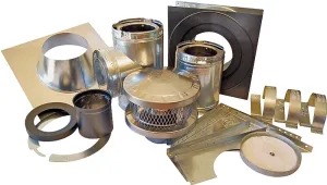AmeriVent 6HS-TWK Through-The-Wall Kit, For: Venting Appliances through a Side Wall :EA: QUANTITY: 1