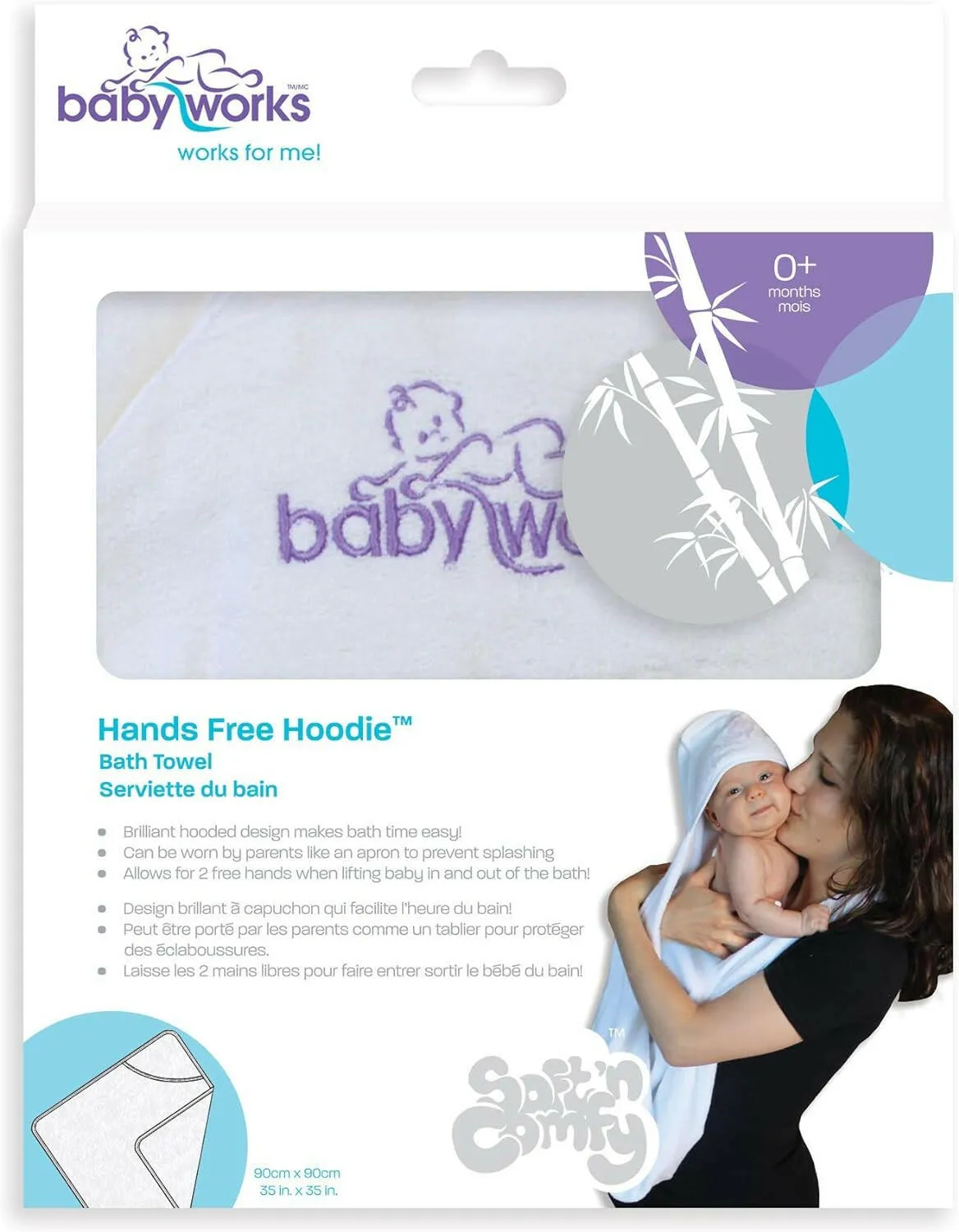 Babyworks Hands Free Hoodie Towel