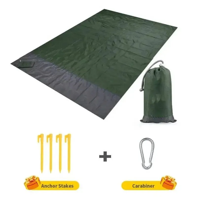 Beach Blanket Sandproof 200 X 210cm Waterproof Beach Mat Lightweight Picnic Blanket For Travel Hiking Sports