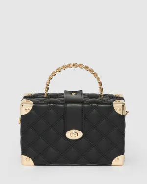 Black Kendal Chain Handle Trunk Bag