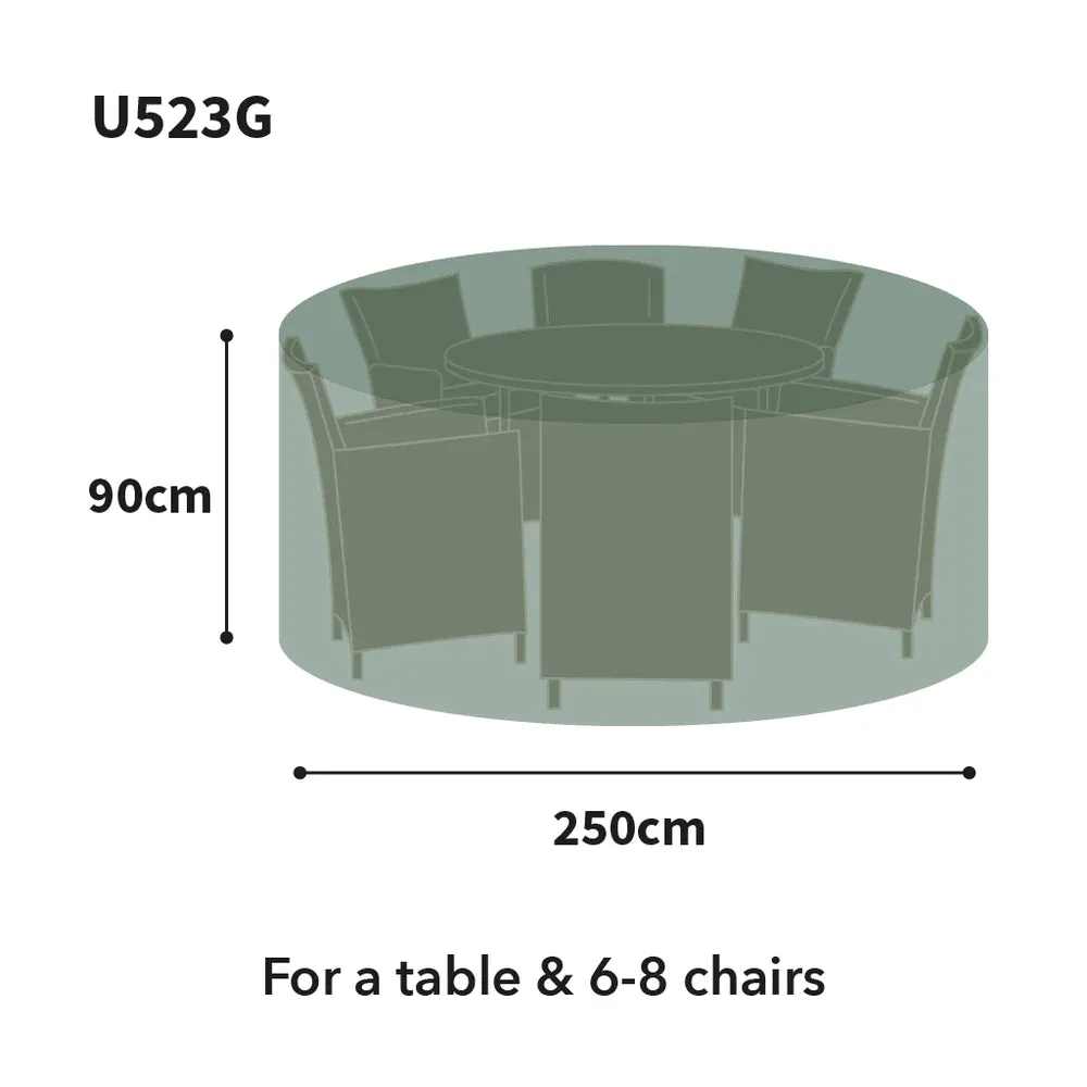 Bosmere Ultimate Protector Circular Patio Set Cover 6-8 Seat Green