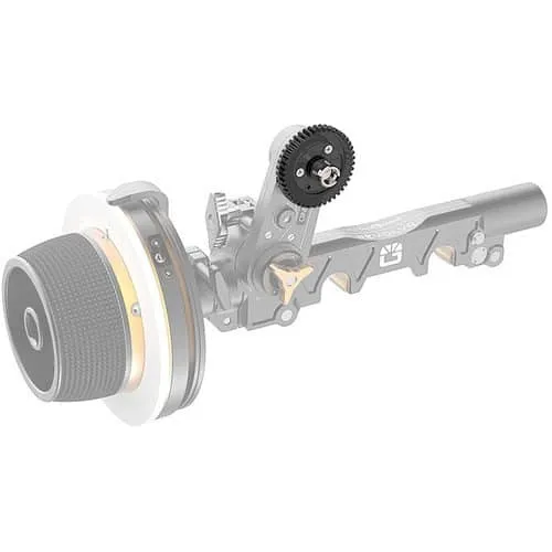 Bright Tangerine Follow Focus Gear (0.8 Mod, 43 Tooth, 6mm)