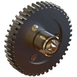 Bright Tangerine Follow Focus Gear (0.8 Mod, 43 Tooth, 6mm)