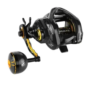 Carbon Fiber Baitcasting Reel 16 kg Max Drag 6 1BB Outdoor Fishing Reel High Speed 6.3: 1 Gear Ratio Magnetic Brake System