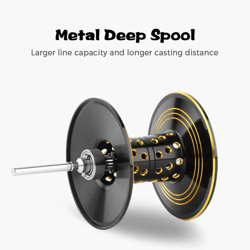 Carbon Fiber Baitcasting Reel 16 kg Max Drag 6 1BB Outdoor Fishing Reel High Speed 6.3: 1 Gear Ratio Magnetic Brake System
