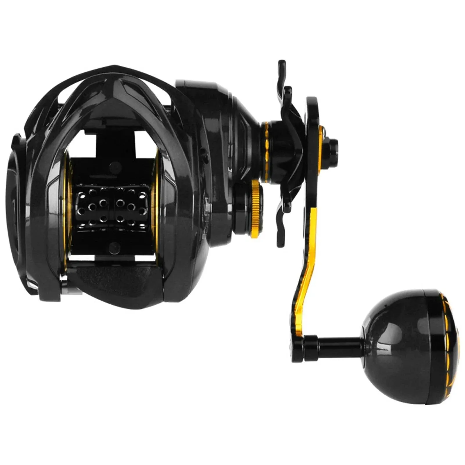 Carbon Fiber Baitcasting Reel 16 kg Max Drag 6 1BB Outdoor Fishing Reel High Speed 6.3: 1 Gear Ratio Magnetic Brake System