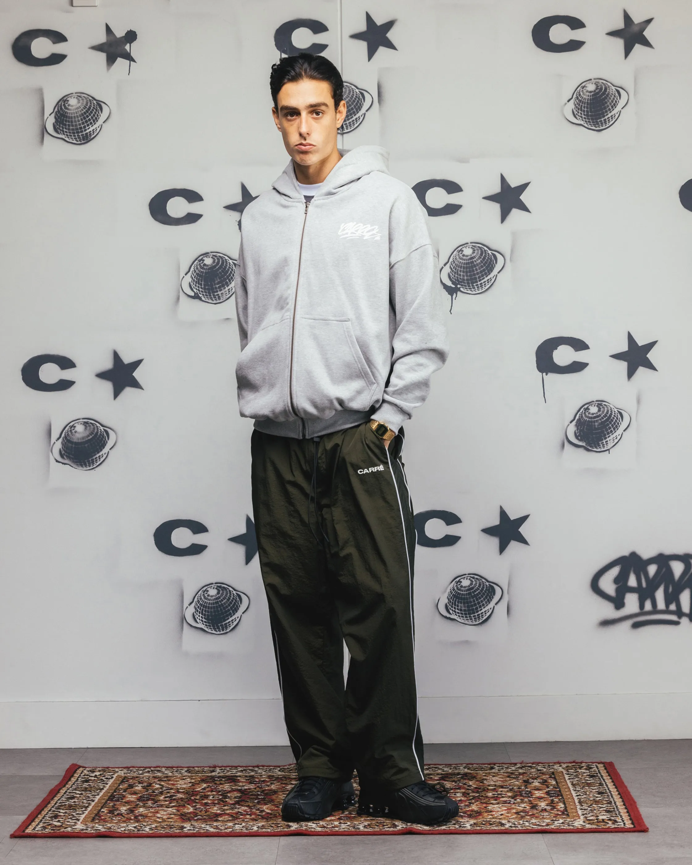 Carre Always & Forever Zip Hoodie Grey Marle