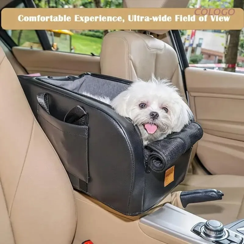 Compact Dog Car Seat for Small Pets with Safety Features