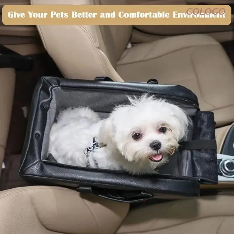Compact Dog Car Seat for Small Pets with Safety Features