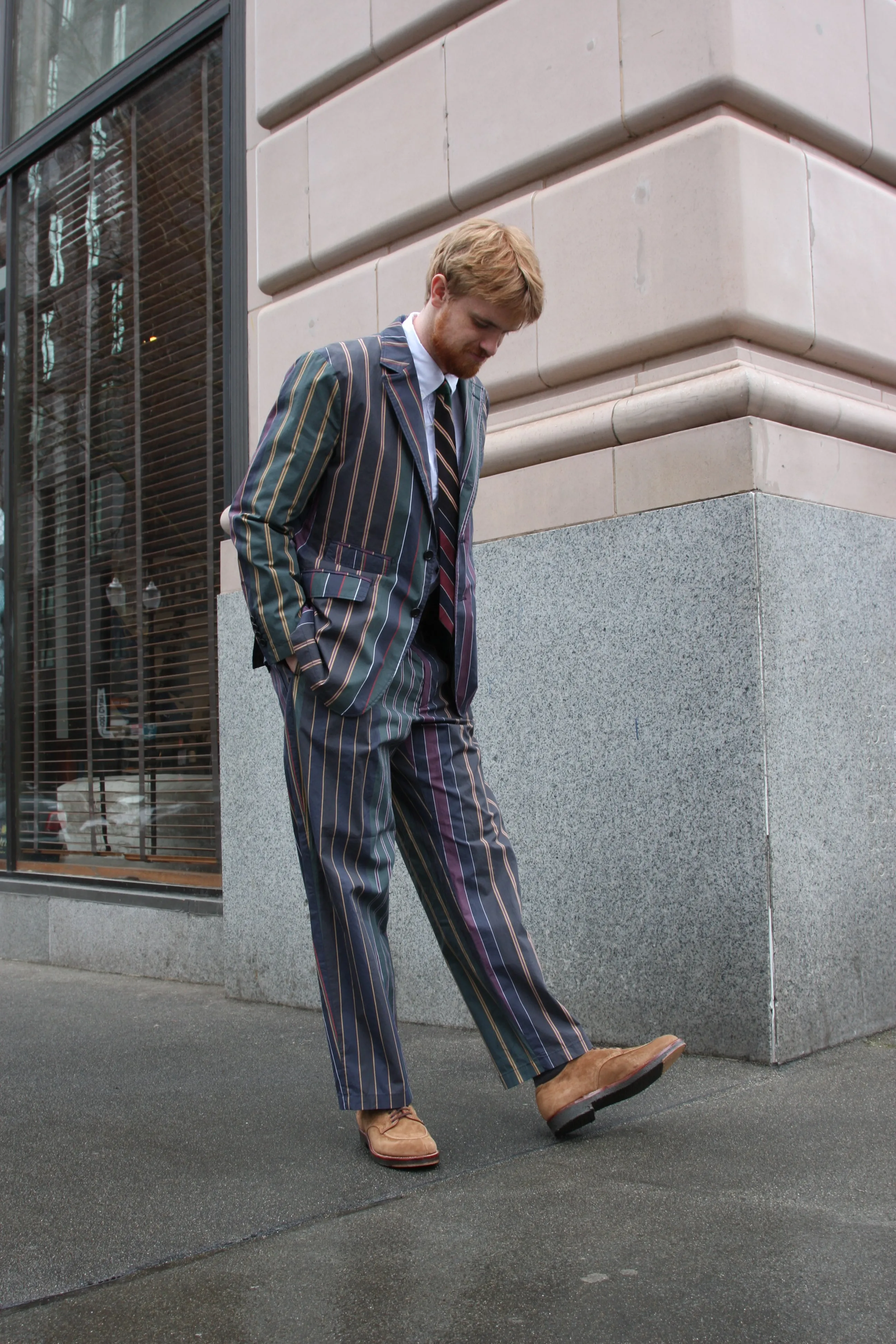Engineered Garments Andover Jacket Regimental Stripe