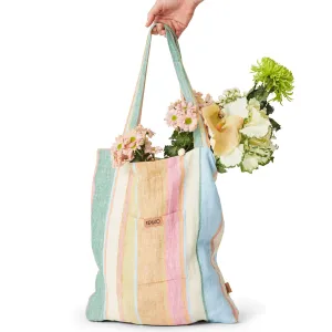 Fez Stripe Linen Tote - Kip & Co.