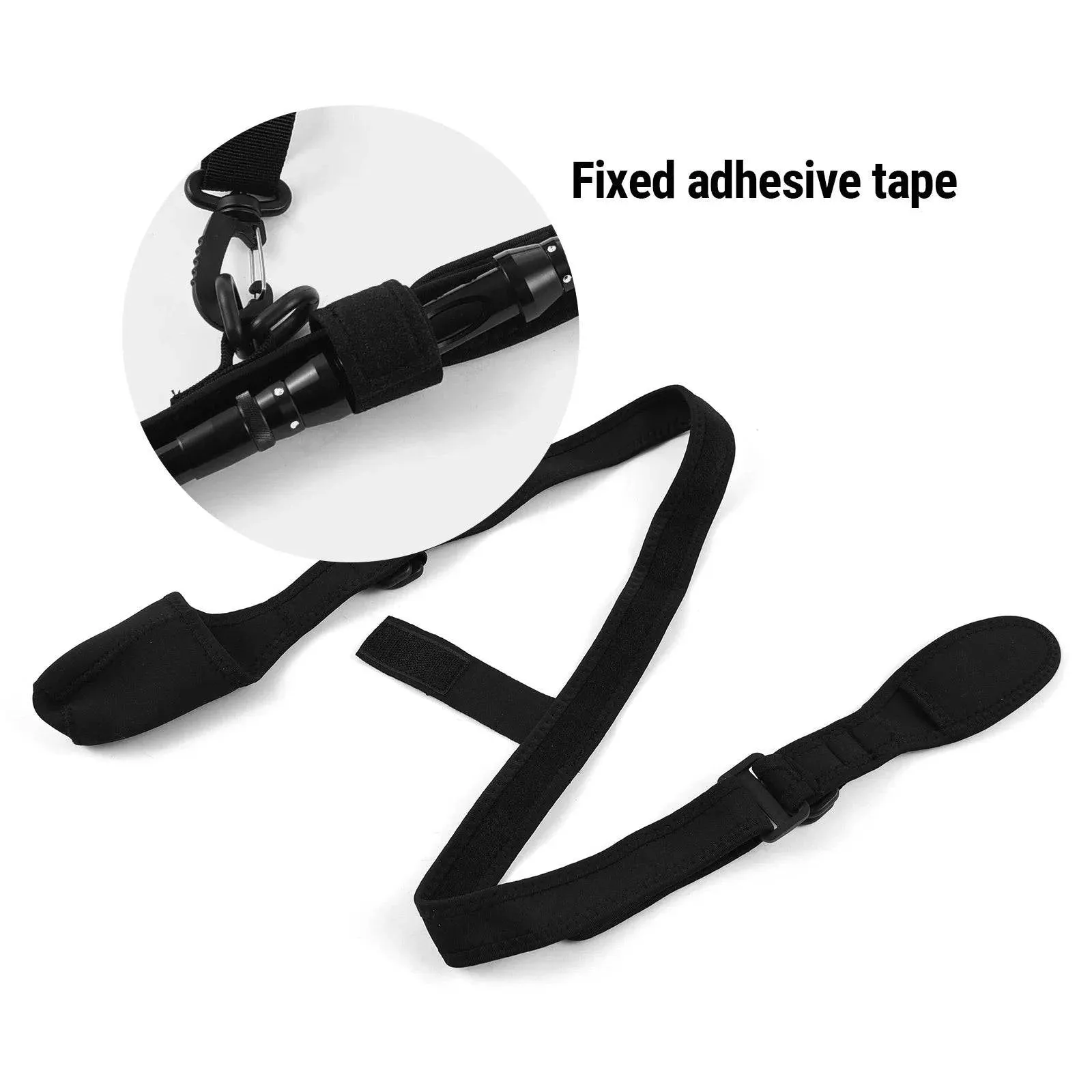 Fishing Rod Straps Adjustable 80-120cm High Elasticity Fishing Accessory for Neoprene and Nylon Fishing Gear for Rod Protection