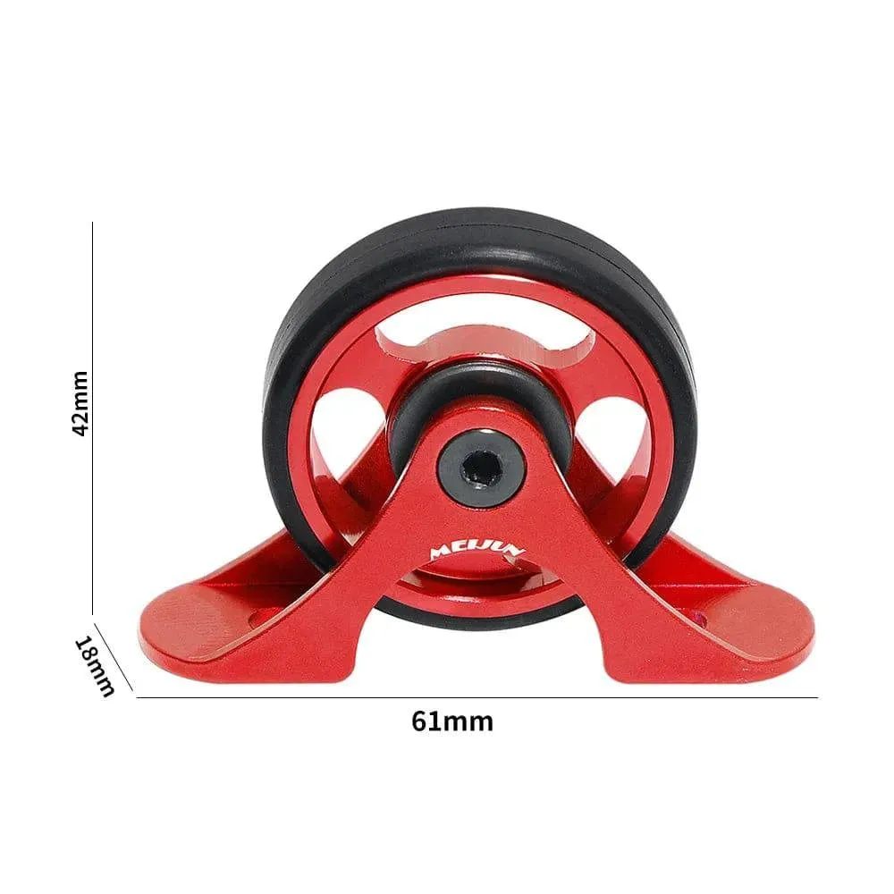 Folding Bike Mudguard Easy Wheel Bike Mud Gear Easy-going Wheel Aluminum Alloy Rear Fenders Wheel For Folding Bike