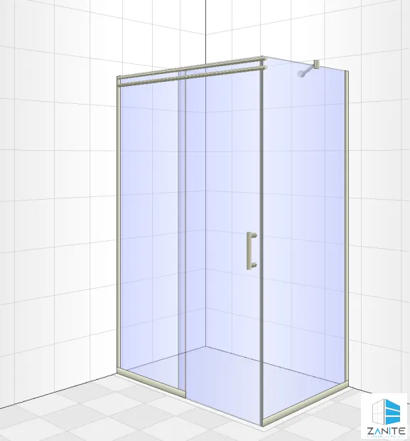Frameless Sliding Shower