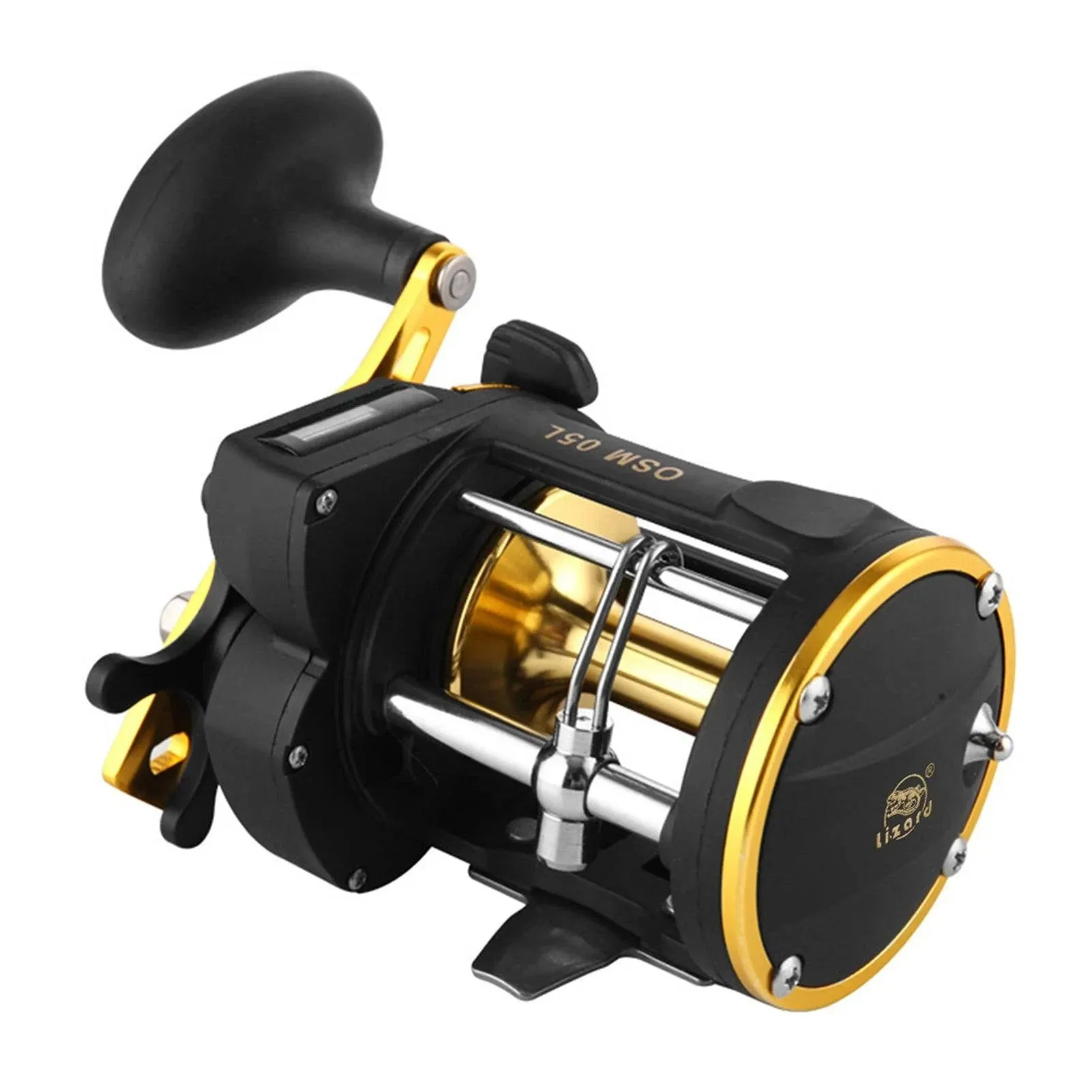Full Metal Trolling Fishing Reels Right Hand Drum Wheel Boat Sea Fishing Reel High Strength Corrosion Resistance Prevent