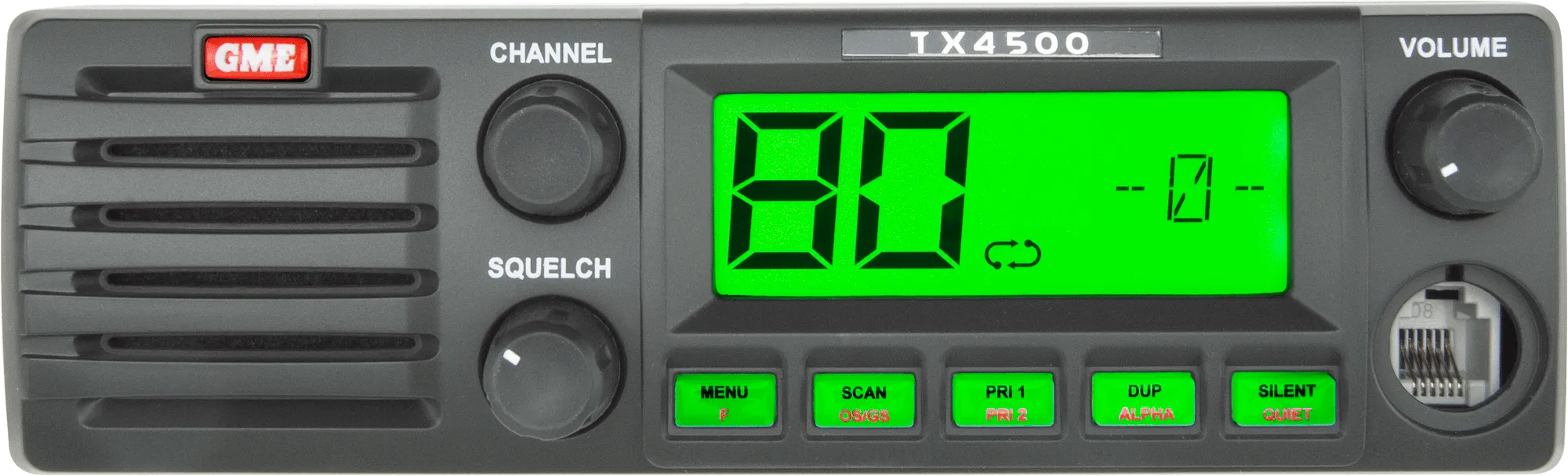 GME 5 Watt DIN Mount UHF CB Radio with ScanSuite - TX4500S