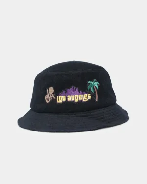 Goat Crew Los Angeles Towel Bucket Hat Black