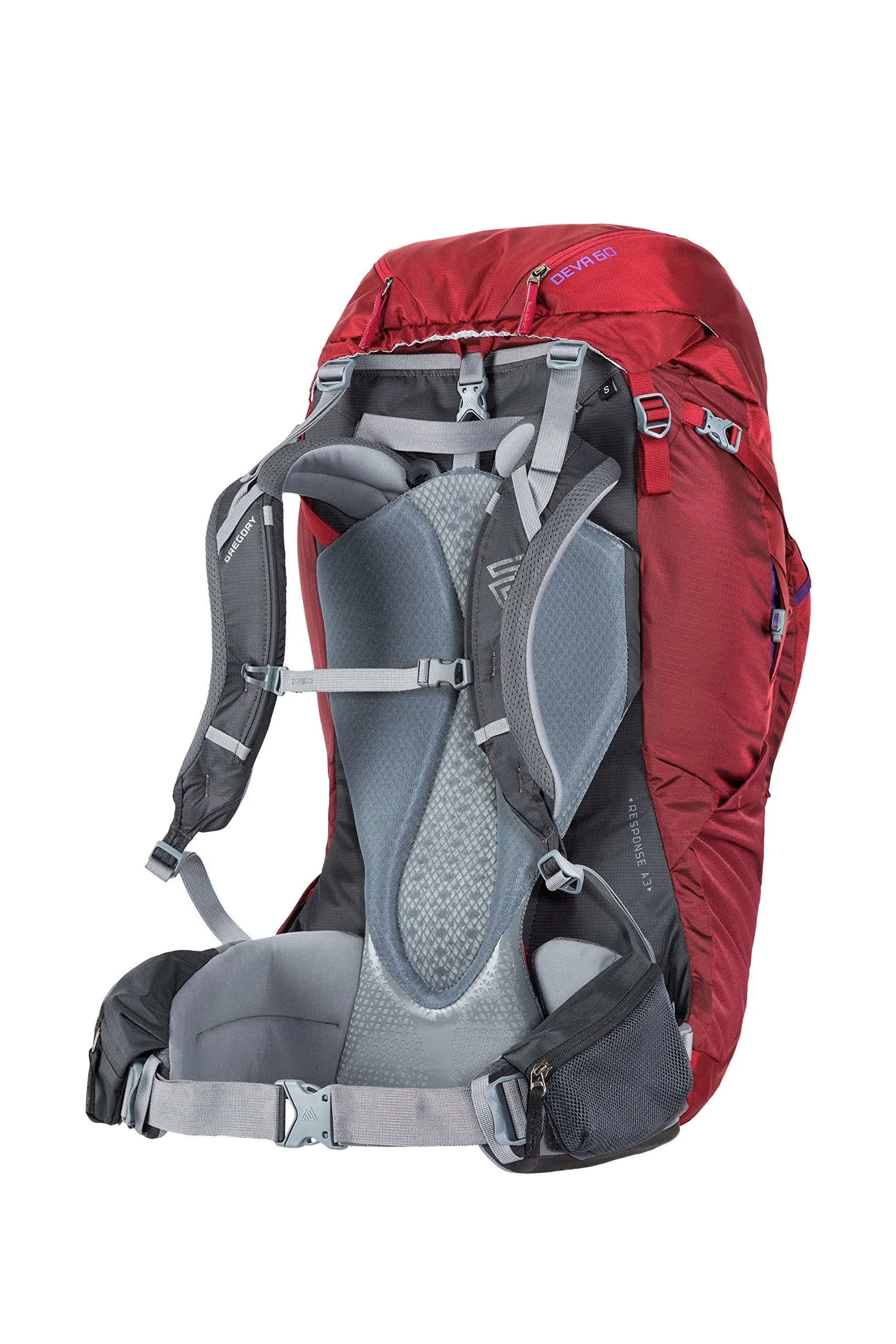 Gregory Mountain Products Deva 60 Liter Women's Backpack, Ruby Red, Extra Small