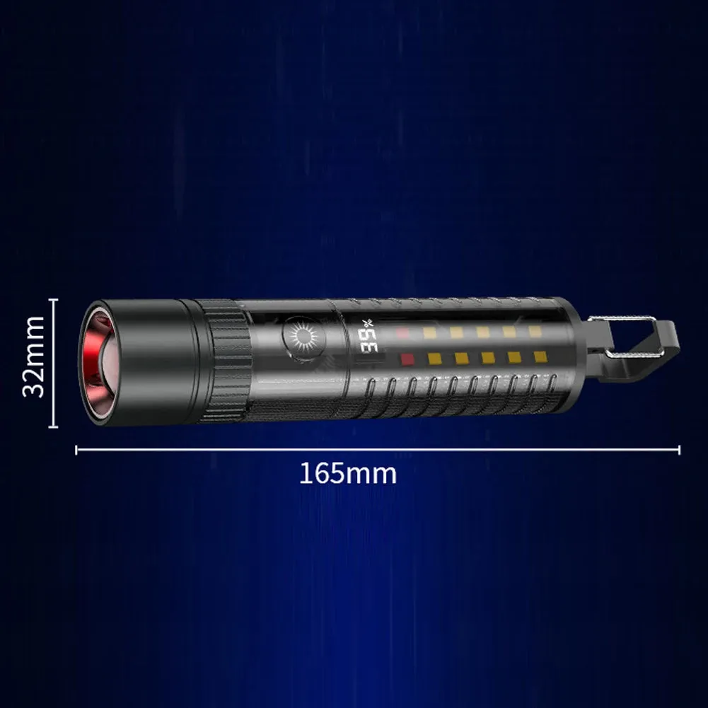 High Power Flashlight LED Light Dual-Light Outdoor Camping Light Miltifunctional Portable Aluminum Alloy Light