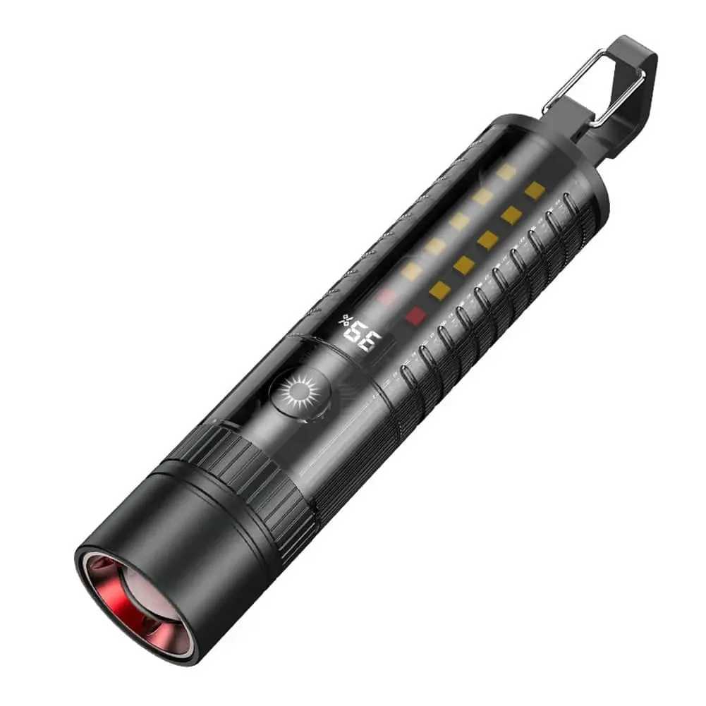 High Power Flashlight LED Light Dual-Light Outdoor Camping Light Miltifunctional Portable Aluminum Alloy Light