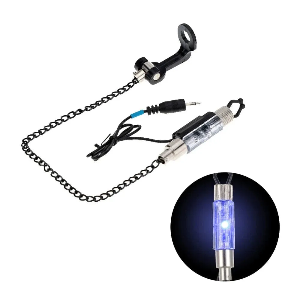 Iron Fishing Bite Alarm Chain Hanger Swinger LED Illuminated Indicator For Outdoor Fishing Tools Fishing Accessories