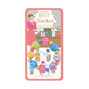 Jilzarah Carded Wrist Keychains - Best Teacher