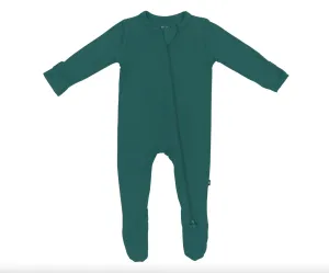 Kyte Zippered Footie, Emerald