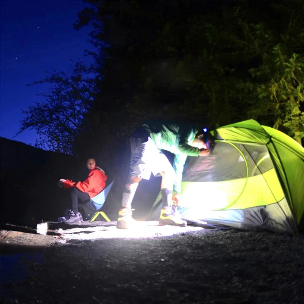 Led Five-Head Headlamp Strong Light Super Bright Rechargeable Fishing Headlight Long-Range Head-Mounted Mine Lamp Flashlight