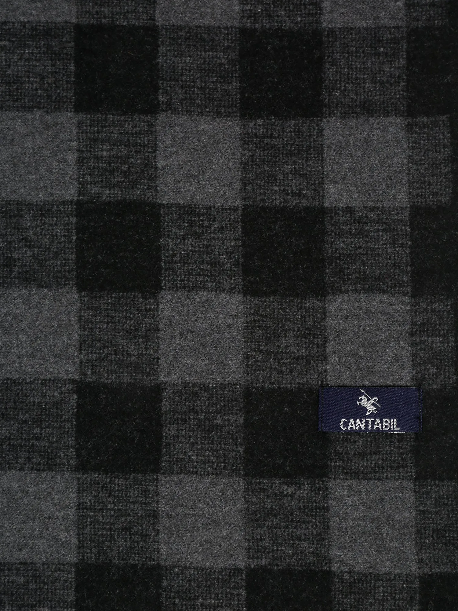 Men's Black Fashion Small Check Muffler