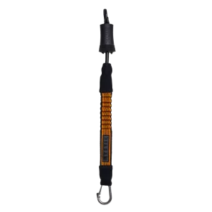 Mystic Kite Safety Leash Short-Black/Orange