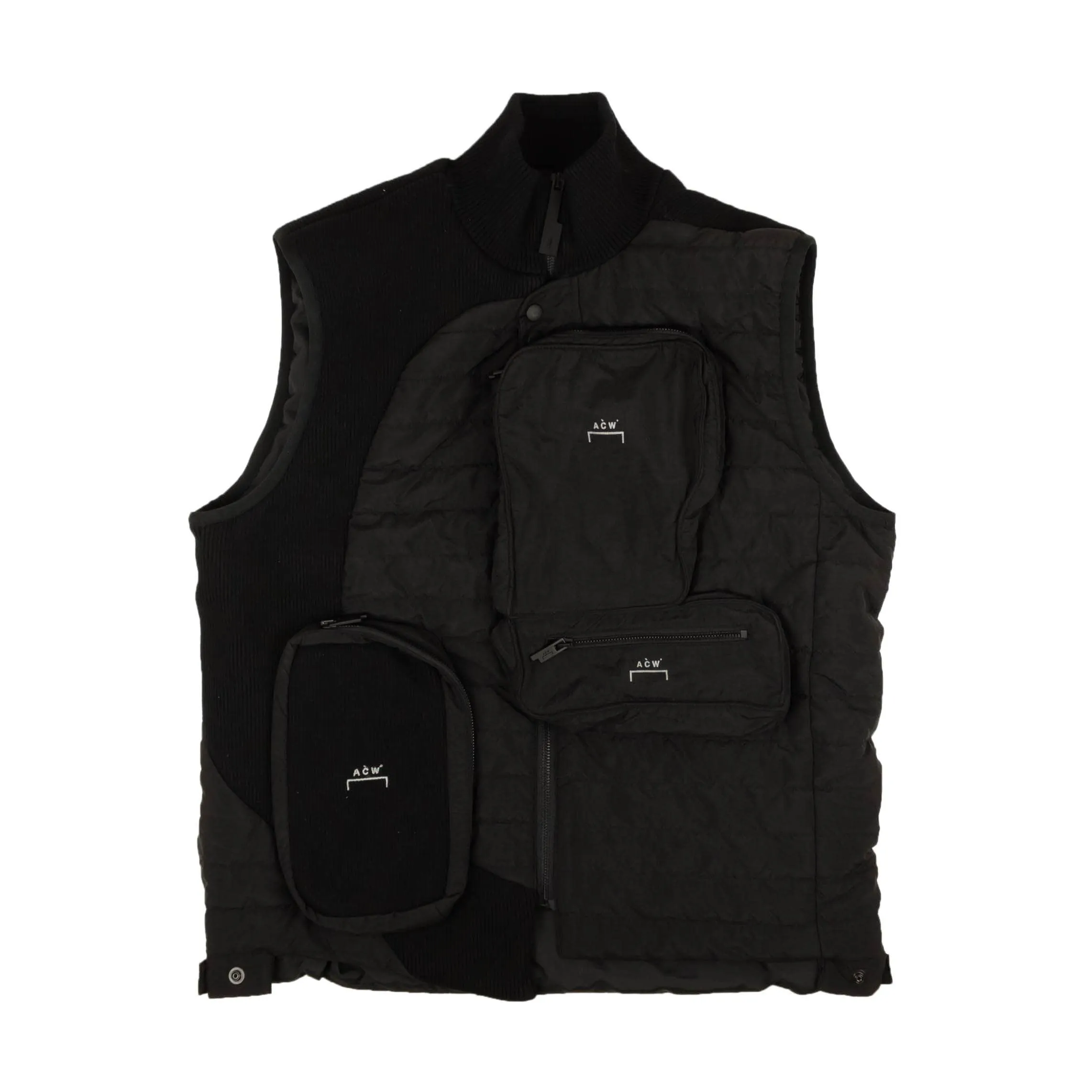 NEW A-COLD-WALL* Black Puffer Outerwear Vest Size L $1620