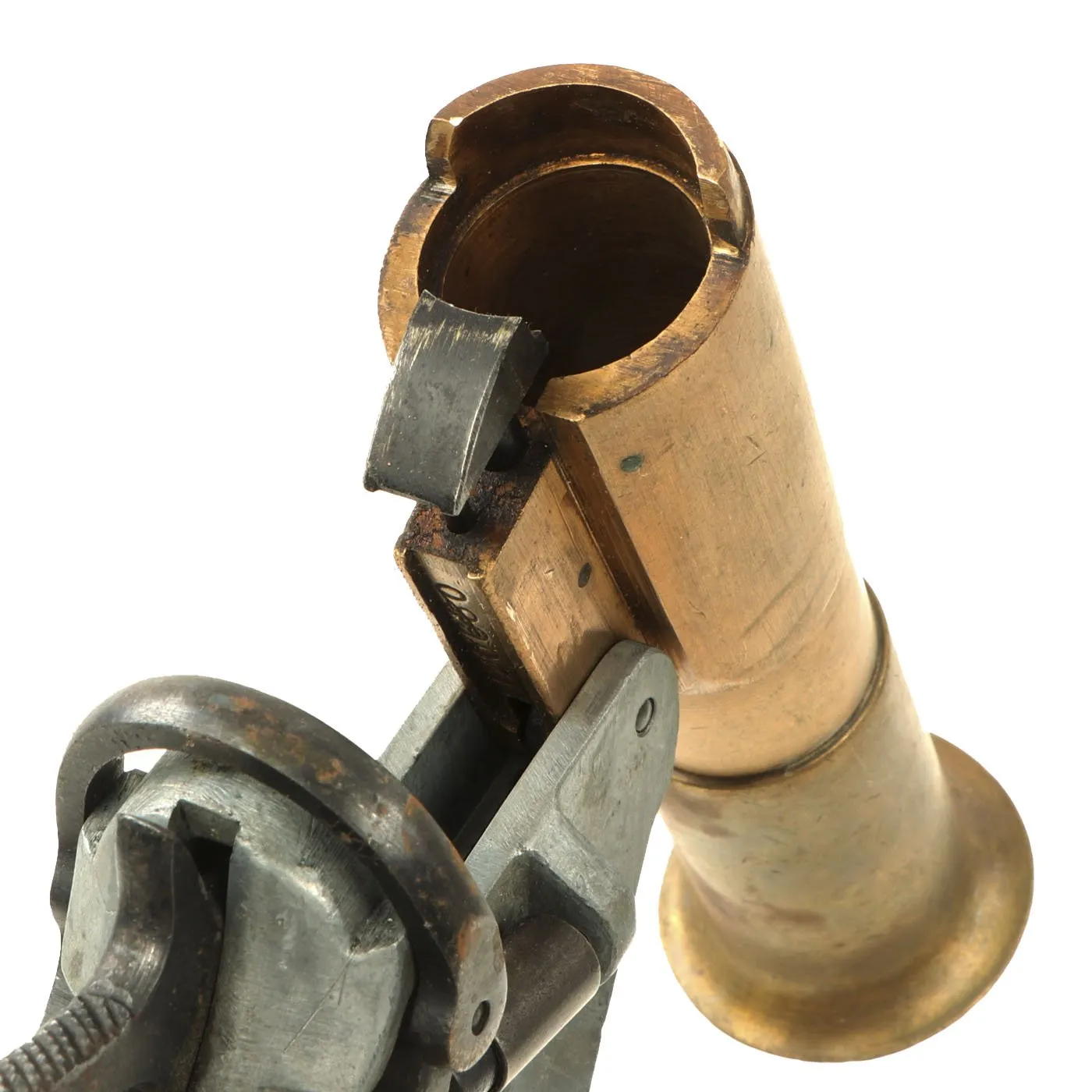 Original Canadian WWI - WWII Zinc and Brass Webley No 1 Mk V Flare Signal Pistol - dated 1918