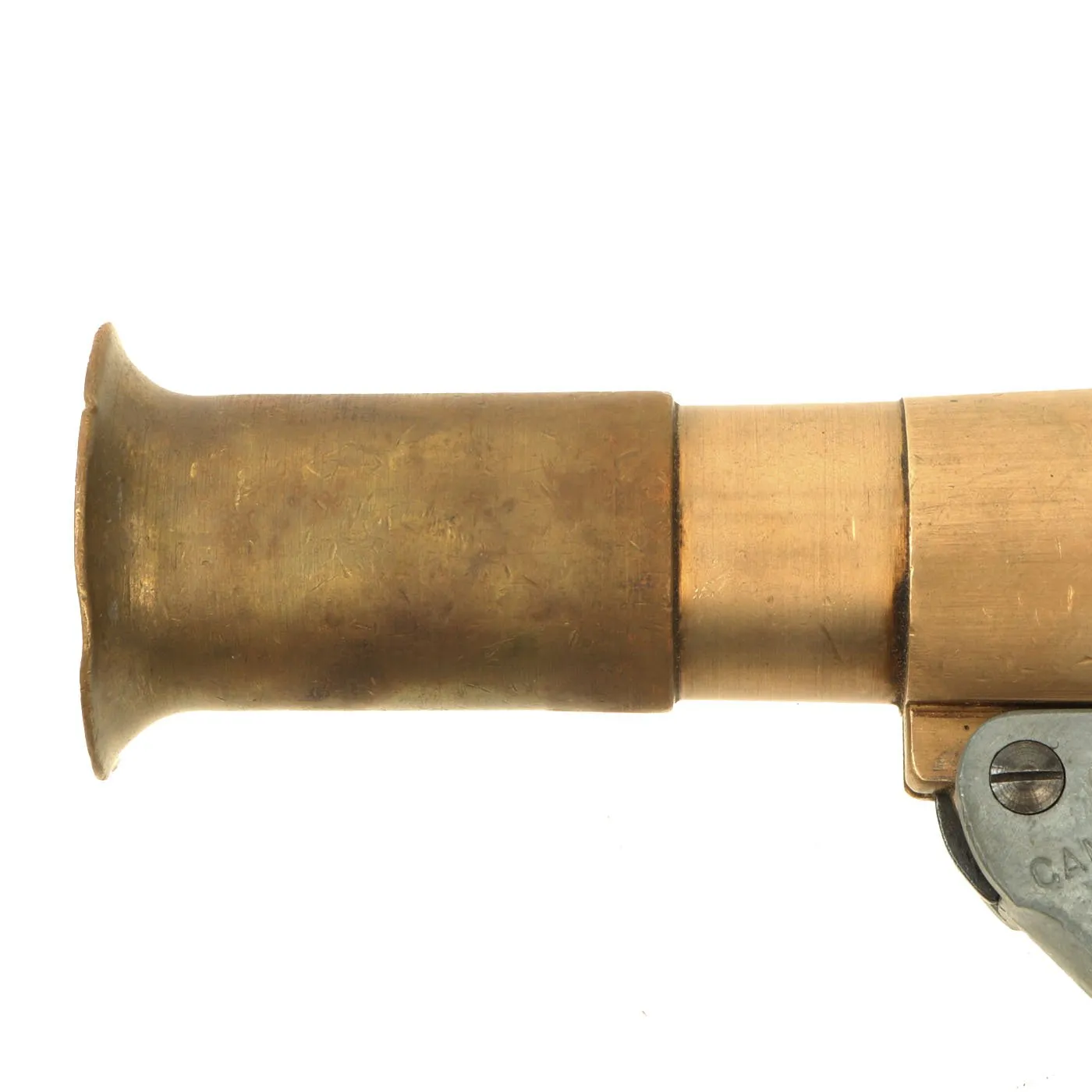 Original Canadian WWI - WWII Zinc and Brass Webley No 1 Mk V Flare Signal Pistol - dated 1918