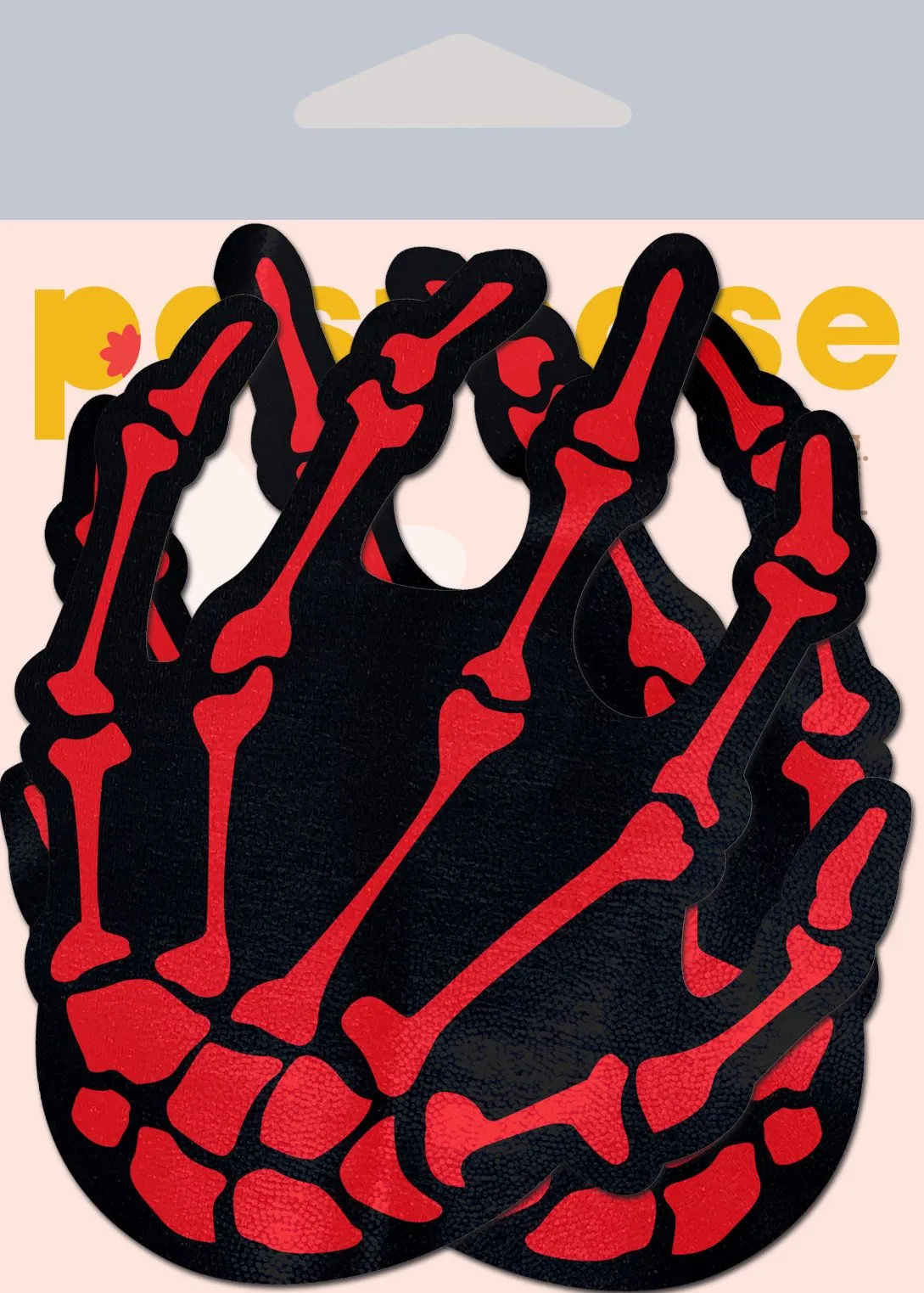 Pastease Red Skeleton Hands Pasties