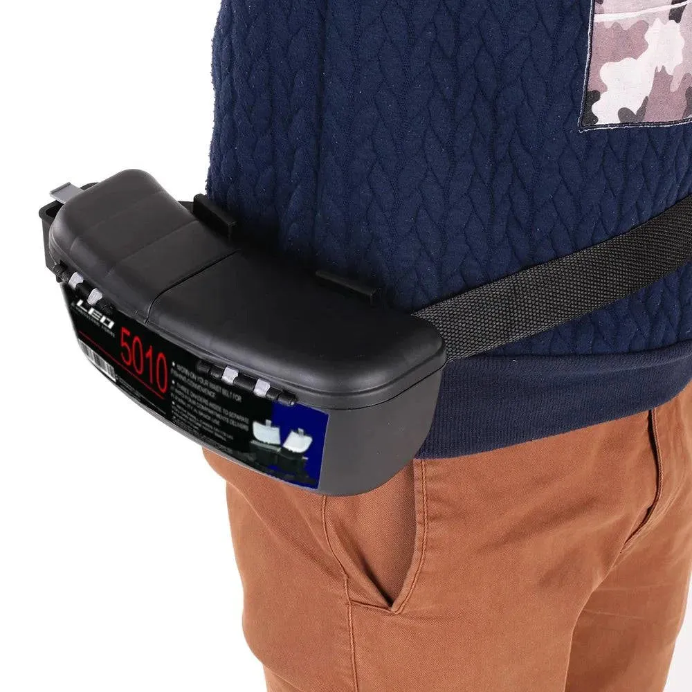 Portable Fishing Tackle Box Storage Box Carrier Lure Holder Container Case Fishing Hooks Accessory Waist Belt Fishing Gear Box