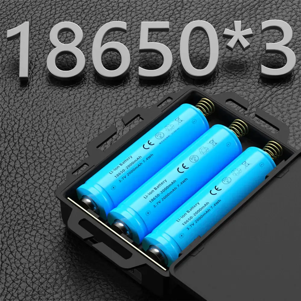 Powerful Super 60W Spotlight Headlight Sensing head Lamp Type-C Apple lnput USB Output Power Display With Night Light Strip