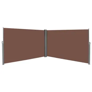 Retractable Side Awning 180x600 cm Brown