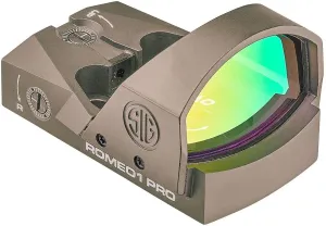 Sig Sauer Romeo1 Pro Red Dot Sight 1x30mm 6 Moa 1.0 Moa Adjust, Steel Shroud, FDE - SOR1P103