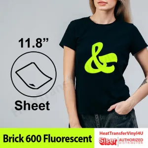 Siser Brick 600 Fluorescent 11.8" x 12" Sheet