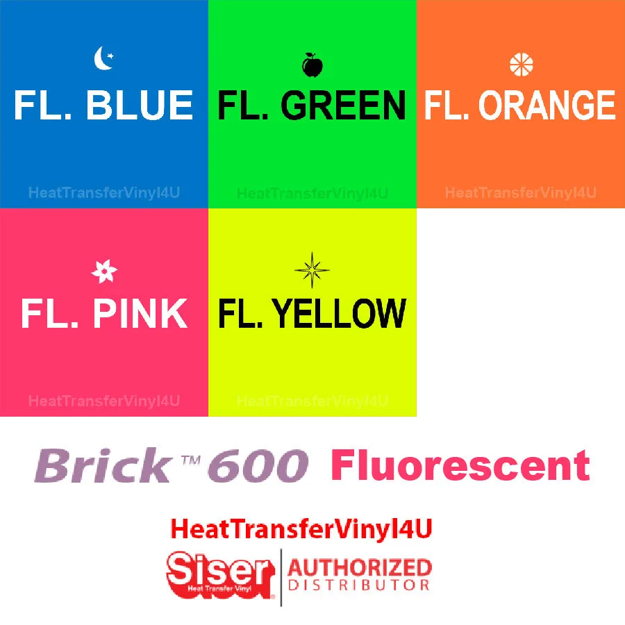 Siser Brick 600 Fluorescent 11.8" x 12" Sheet