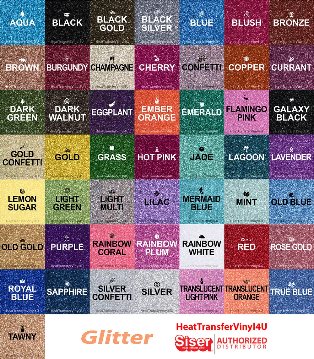 Siser Glitter 11.8" Roll (Yard)